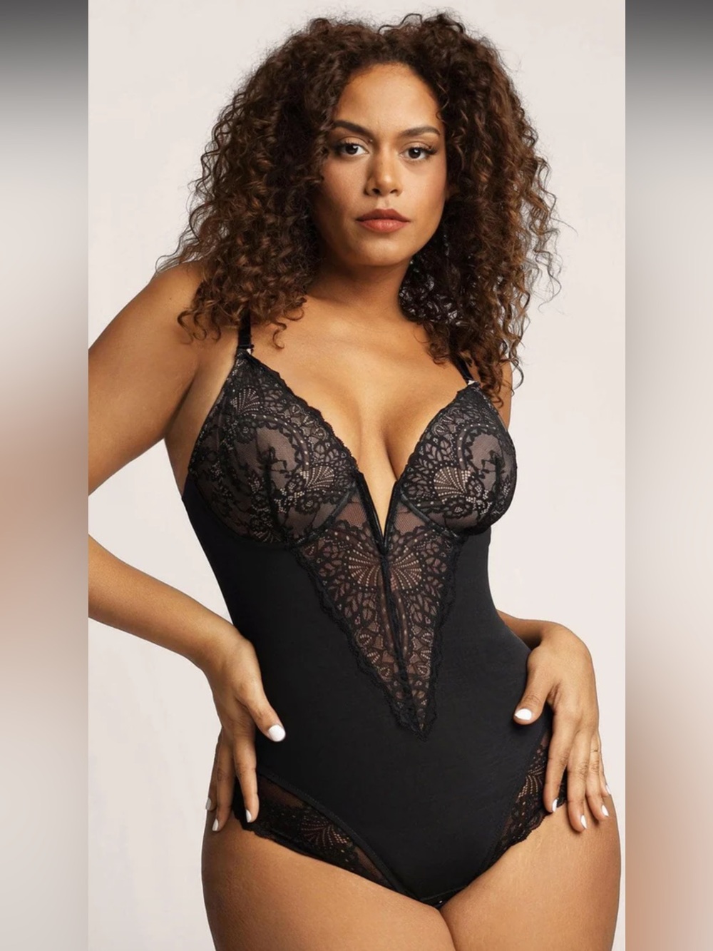 Popilush XL Black Lace Bodysuit and Shapewear